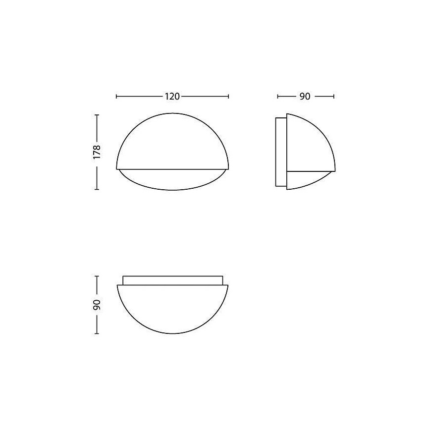 Philips - LED Āra apgaismojums 1xLED/3W/230V IP44