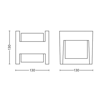 Philips - LED Āra sienas lampa LED/4,5W/230V 2700K IP44