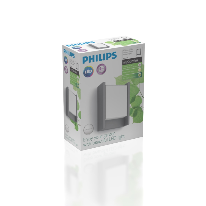 Philips - LED Āra sienas lampa LED/6W/230V 2700K IP44