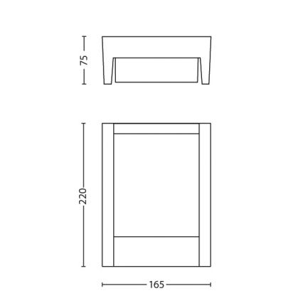 Philips - LED Āra sienas lampa LED/6W/230V 4000K IP44