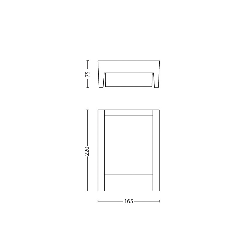 Philips - LED Āra sienas lampa LED/6W/230V 4000K IP44