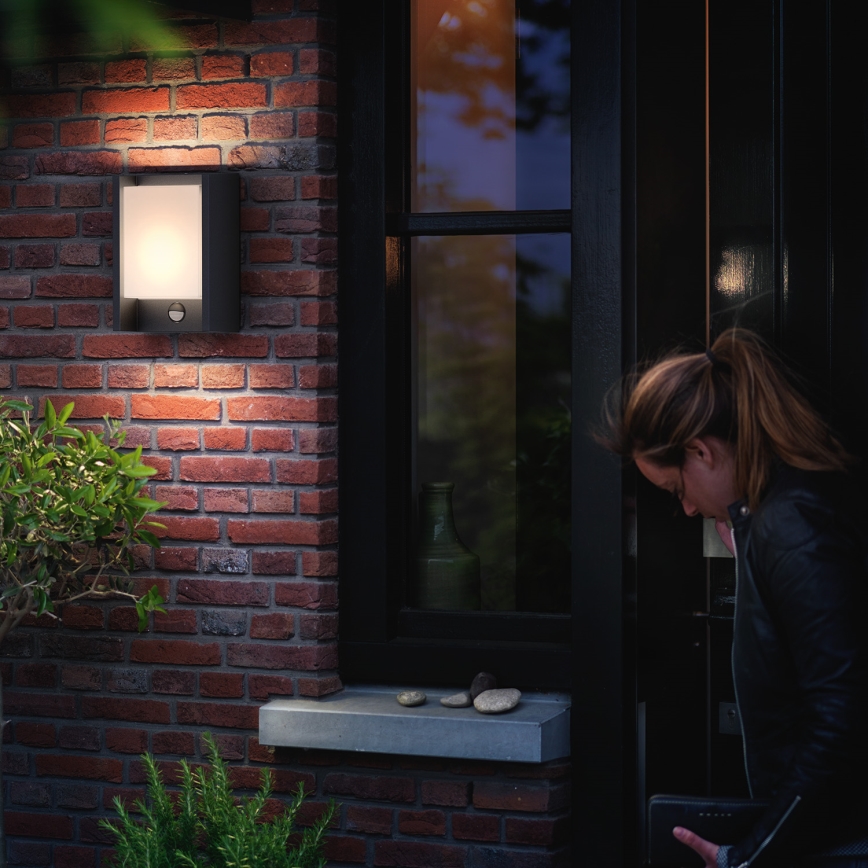 Philips - LED Āra sienas lampa ar sensoru LED/6W 2700K IP44