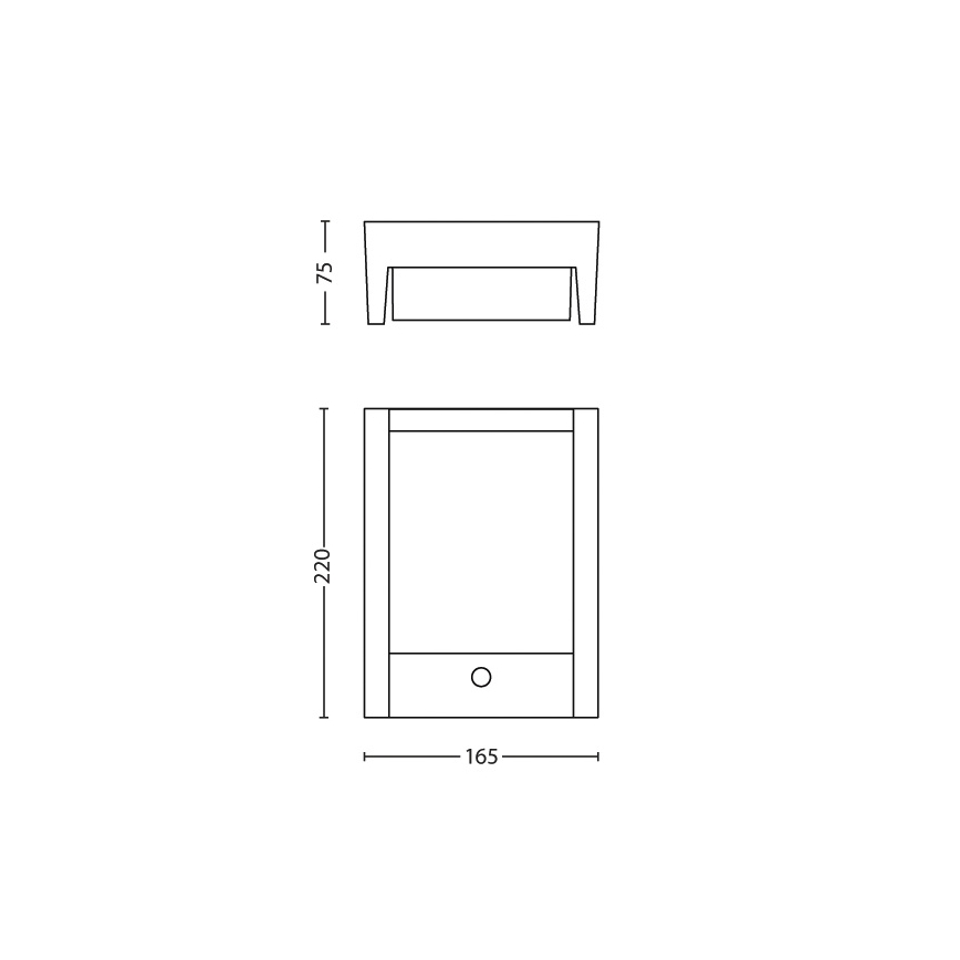 Philips - LED Āra sienas lampa ar sensoru LED/6W 2700K IP44