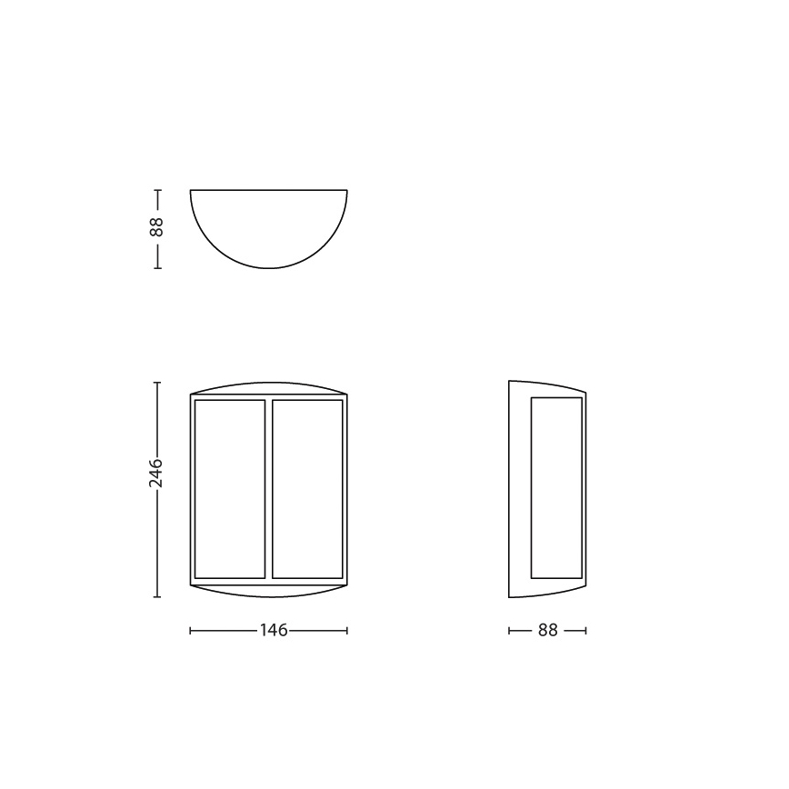 Philips - LED Āra sienas gaismeklis 1xLED/6W IP44