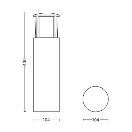 Philips - LED āra lampa LED/6W/230V IP44