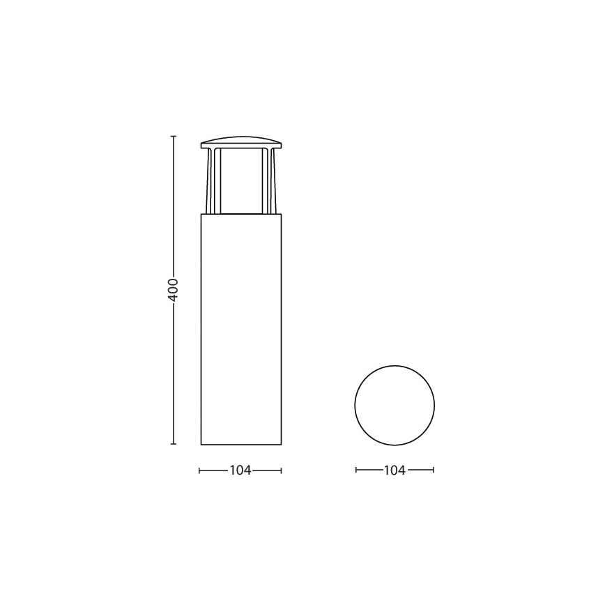 Philips - LED Āra lampa 1xLED/6W/230V IP44