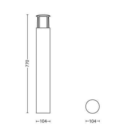 Philips - LED Āra lampa 1xLED/6W/230V IP44