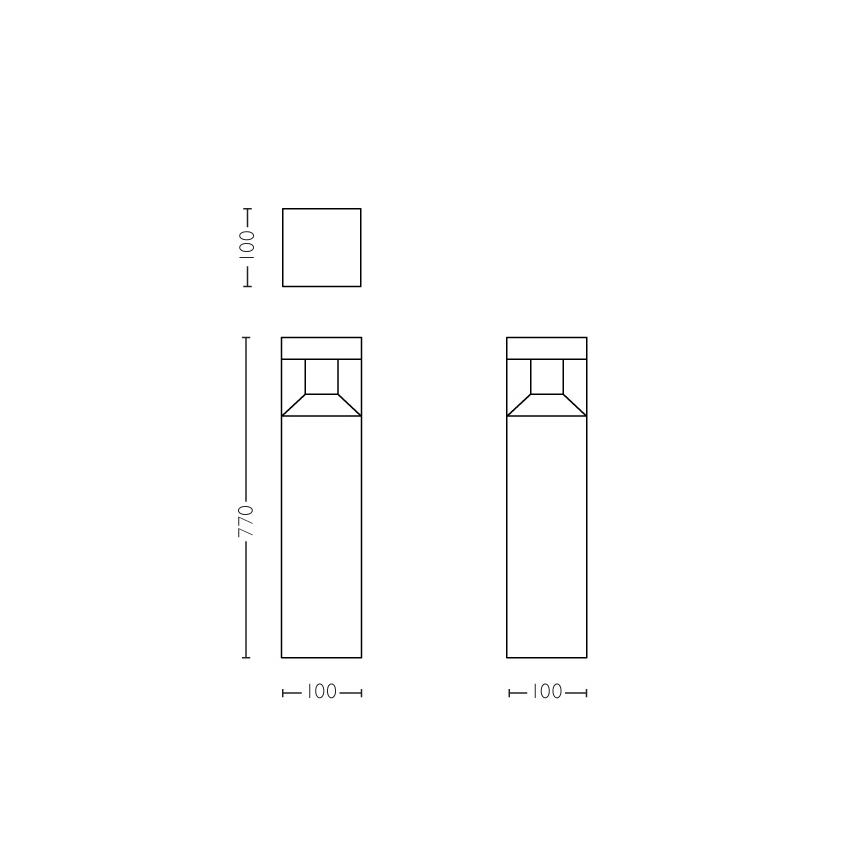 Philips - LED Āra kolonnas gaismeklis LED/8W IP44