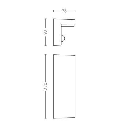 Philips - LED Āra sienas lampa ar sensoru 2xLED/4,5W/230V IP44