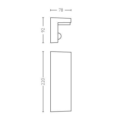 Philips - LED Āra sienas lampa ar sensoru 2xLED/4,5W/230V IP44