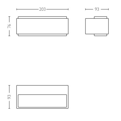 Philips - Aptumšojams āra gaismeklis 2xLED/4,5W IP44