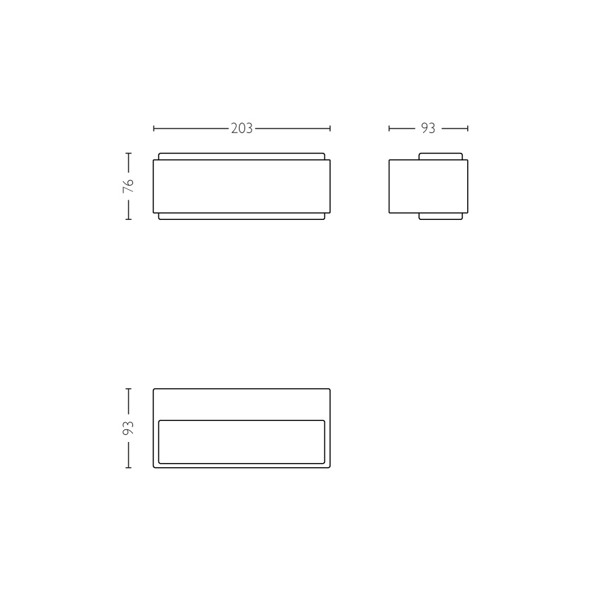 Philips - Aptumšojams āra gaismeklis 2xLED/4,5W IP44