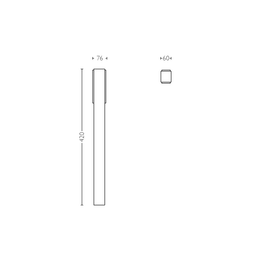Philips - Āra kolonnas gaismeklis 2xLED/4,5W IP44