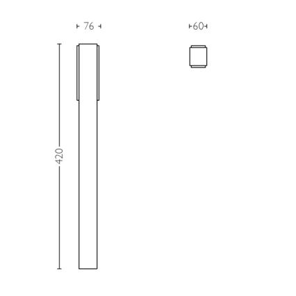 Philips - Āra kolonnas gaismeklis 2xLED/4,5W IP44