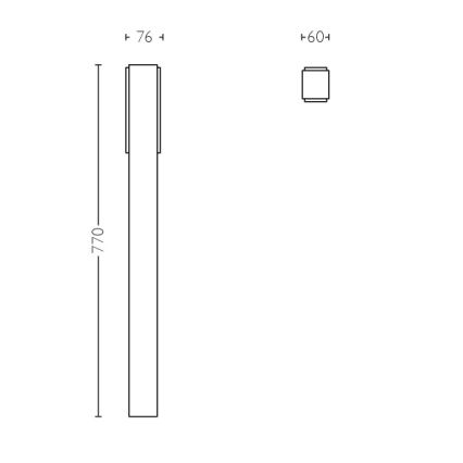 Philips - Āra kolonnas gaismeklis 2xLED/4,5W IP44