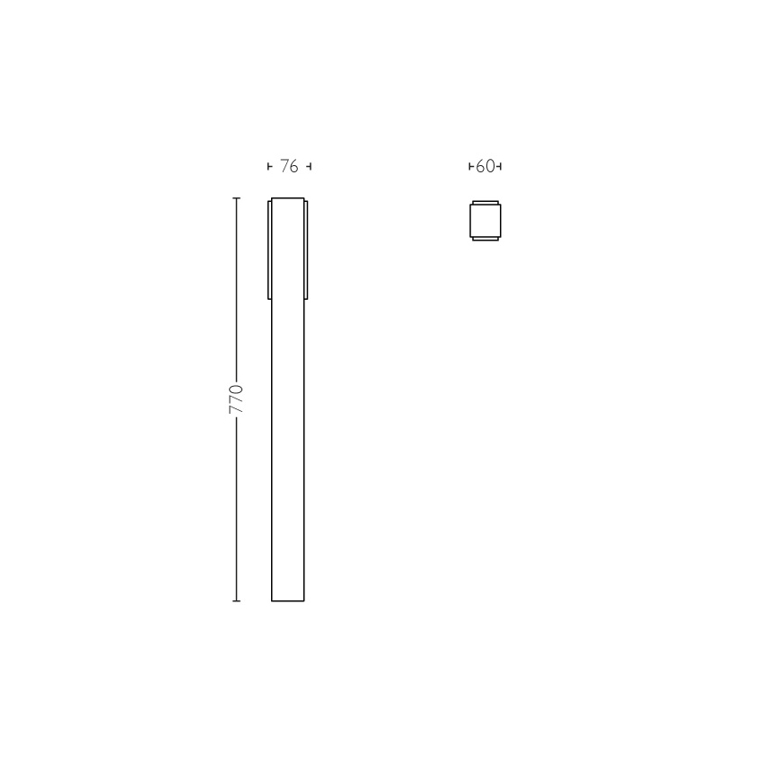Philips - Āra kolonnas gaismeklis 2xLED/4,5W IP44