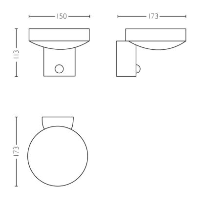 Philips 16491/47/P0 - LED Āra sienas gaismeklis ar sensoru MYGARDEN COCKATOO 1xLED/8W/230V IP44