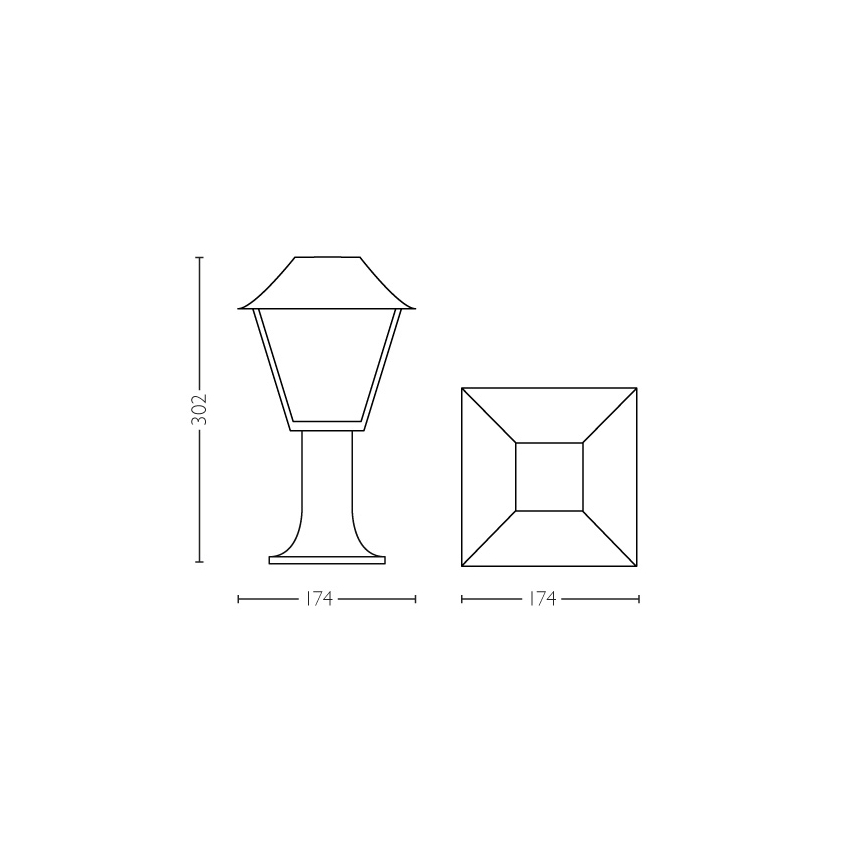 Philips - Āra lampa 1xE27/60W/230V IP44