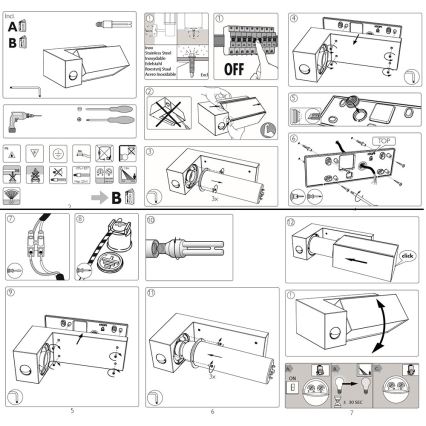 Philips - Āra lampa ar sensoru 1xE27/23W/230V IP44