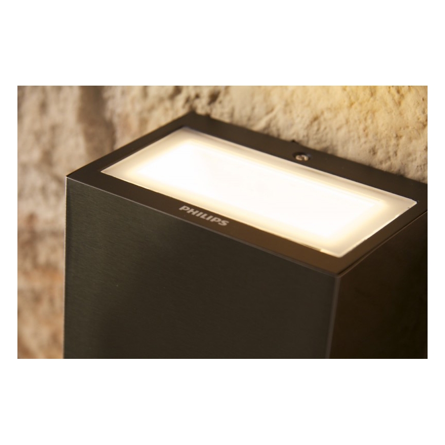Philips 17209/47/16 - Āra Sienas Apgaismojums FLAGSTONE 3xLED/1W/230V