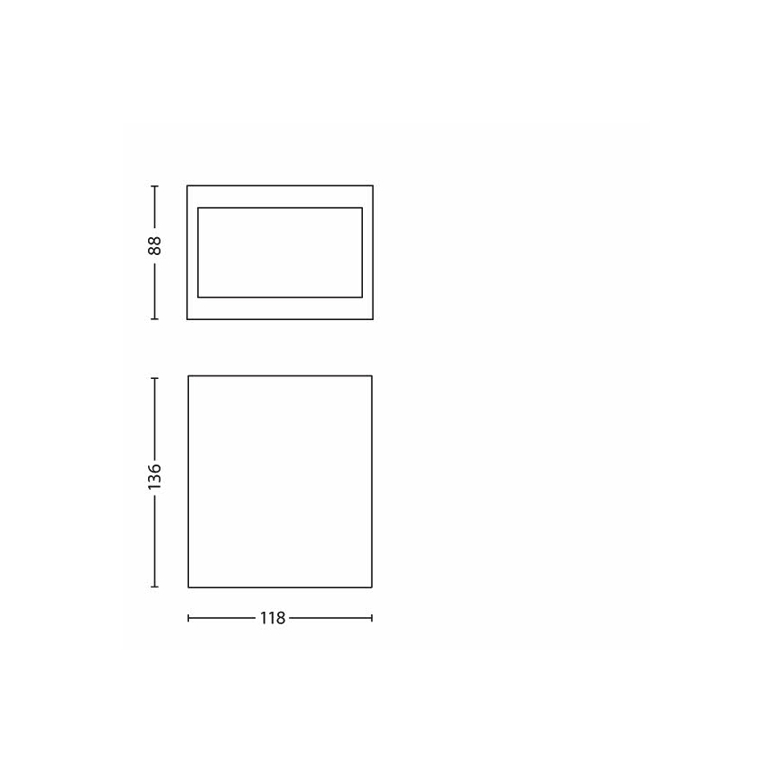 Philips 17209/47/16 - Āra Sienas Apgaismojums FLAGSTONE 3xLED/1W/230V