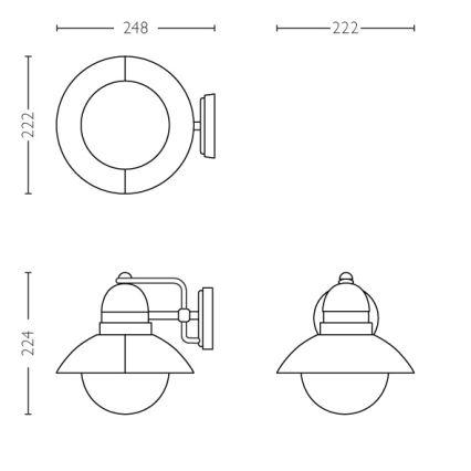 Philips - Āra lampa 1xE27/60W/230V IP44