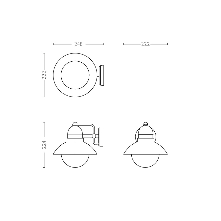 Philips - Āra lampa 1xE27/60W/230V IP44