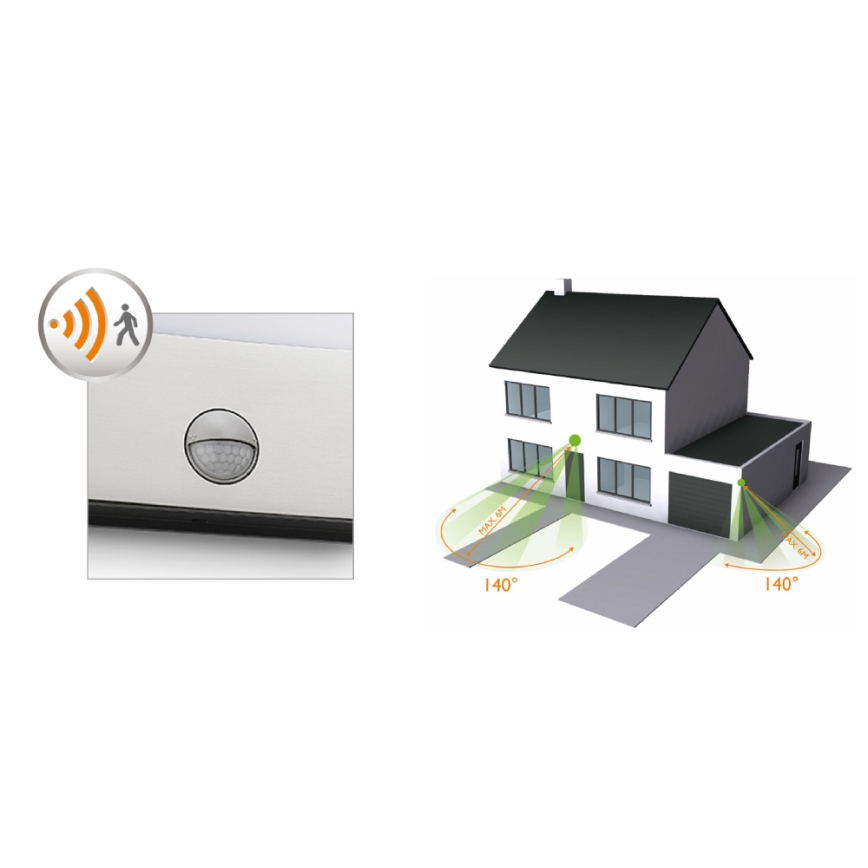 Philips - LED āra apgaismojums ar kustību sensoru LED/3W IP44