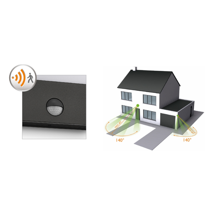 Philips - LED āra sienas gaismeklis ar sensoru LED/3W/230V IP44