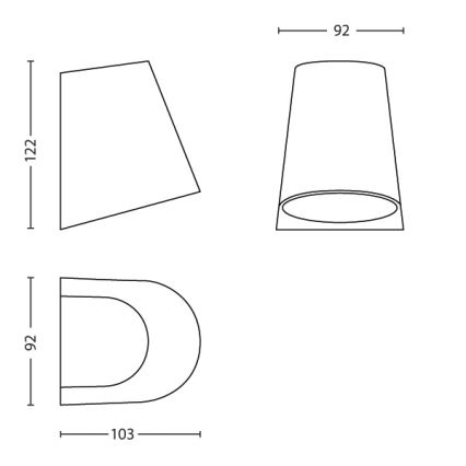 Philips - LED Āra apgaismojums 1xLED/3W/230V IP44