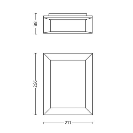 Philips - Āra sienas lampa 1xLED/6W/230V IP44
