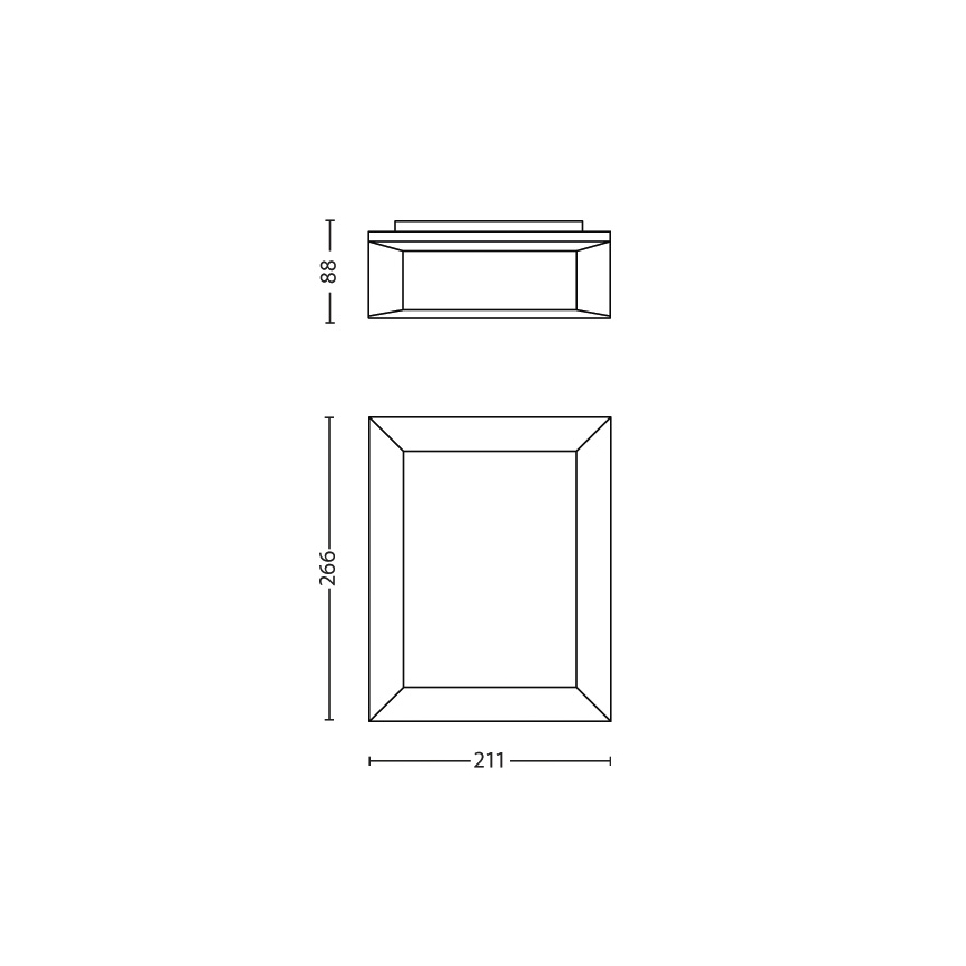 Philips - Āra sienas lampa 1xLED/6W/230V IP44