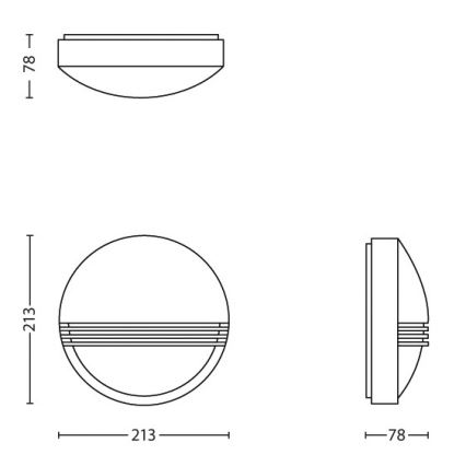 Philips - LED Āra sienas lampa 1xLED/6W/230V IP44