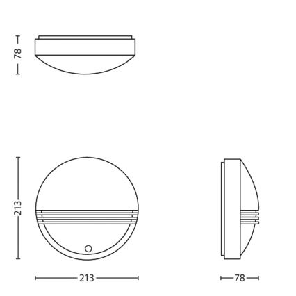 Philips - LED Āra lampa ar sensoru 1xLED/6W/230V IP44
