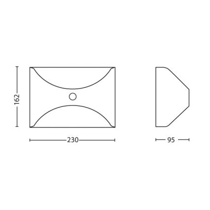 Philips - Āra sensora lampa 1xLED/6W/230V IP44