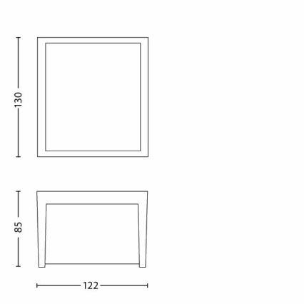 Philips - LED Āra sienas lampa LED/3W/230V IP44 2700K