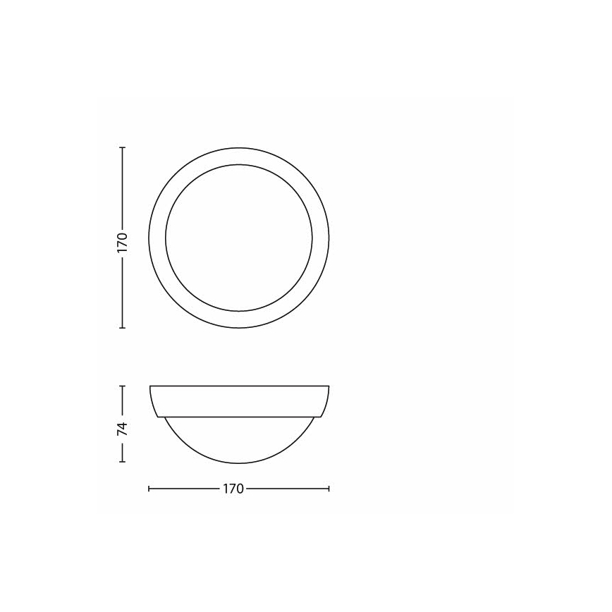 Philips - LED Āra lampa 1xLED/3,5W IP44
