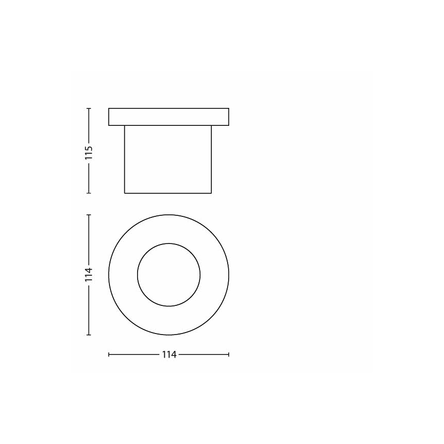 Philips - LED āra iebrauktuves gaismeklis LED/3W/230V