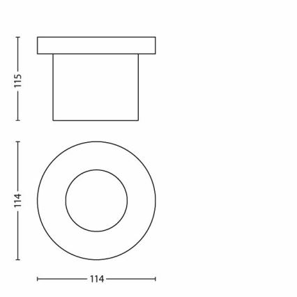 Philips - LED Āra piebraucamā ceļa lampa 1xLED/3W/230V