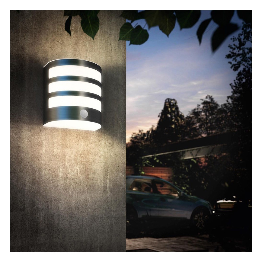 Philips - LED Āra sienas lampa ar sensoru 1xLED/3W IP44