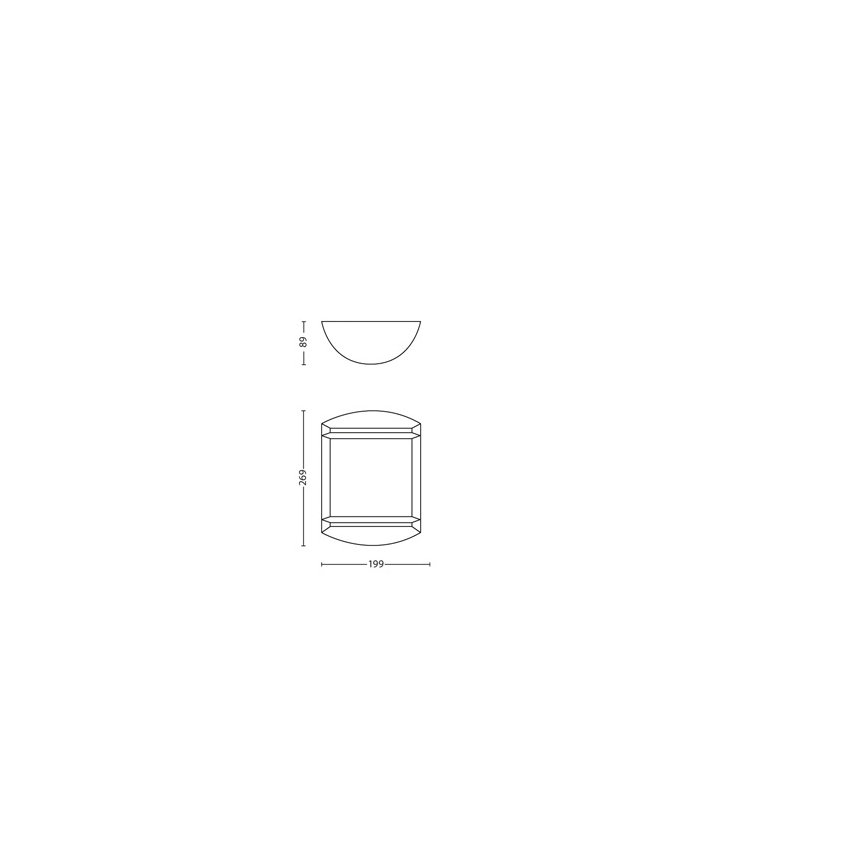 Philips - Āra lampa 1xLED/6W/230V IP44