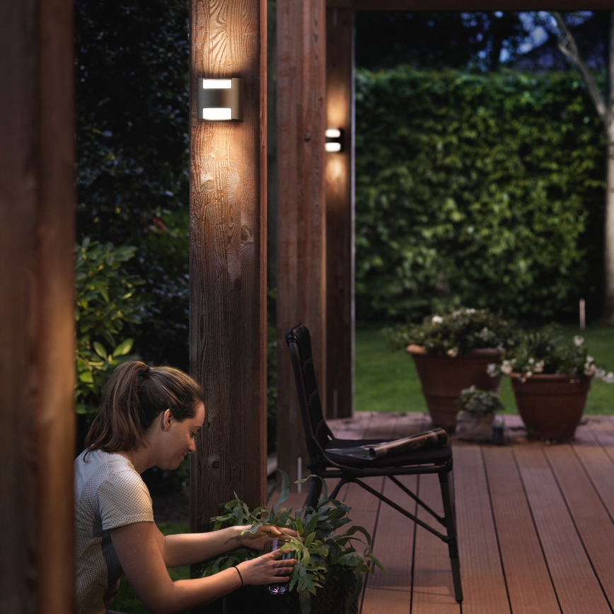 Philips - Āra sienas lampa 2xLED/4,5W/230V IP44