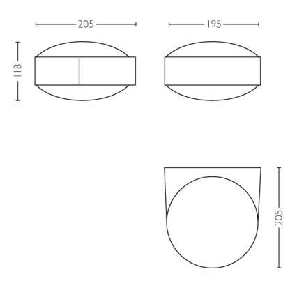 Philips - Āra sienas gaismeklis E27/42W IP44
