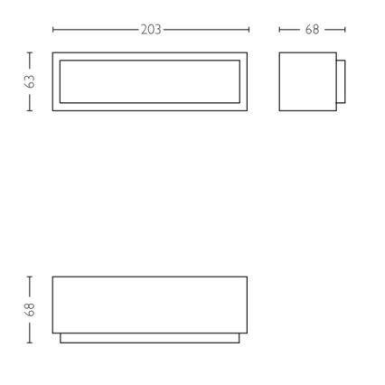 Philips - LED Āra sienas gaismeklis LED/4,5W IP44
