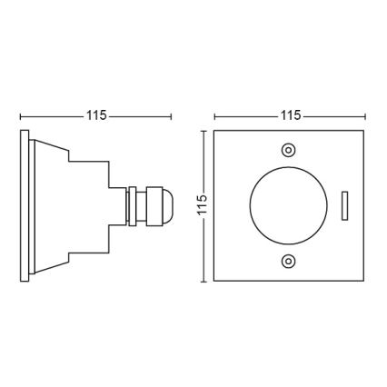 Philips - LED āra piebraucamā ceļa gaismeklis LED/3W