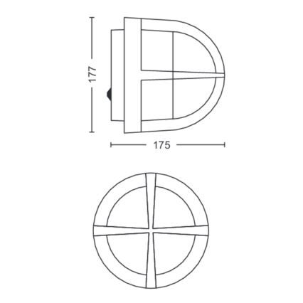 Philips - Āra sienas gaismeklis 1xE27/42W/230V IP44