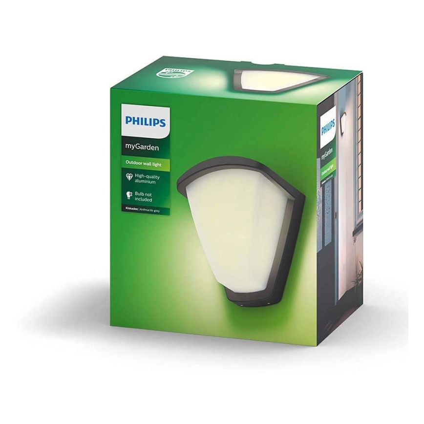 Philips 17383/93/PN - Āra sienas gaismeklis KISKADEE 1xE27/42W/230V IP44