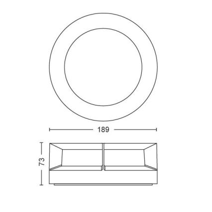 Philips - LED Āra gaismeklis LED/12W/230V IP44
