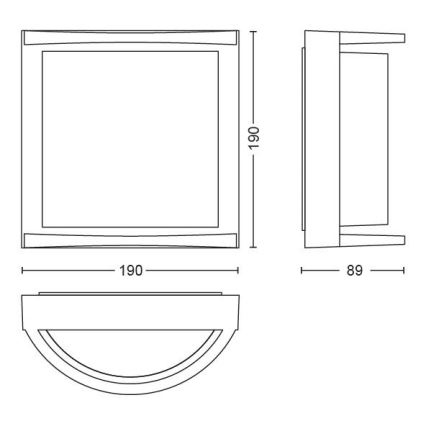 Philips - LED Āra sienas gaismeklis LED/12W IP44