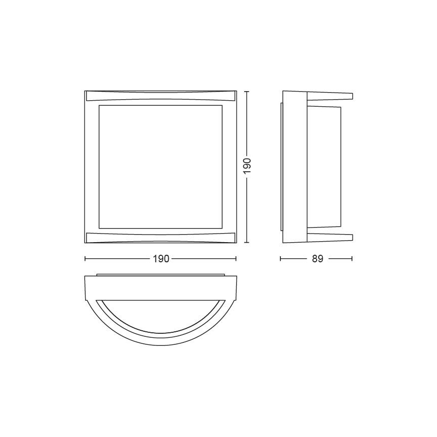 Philips - LED Āra sienas gaismeklis LED/12W IP44
